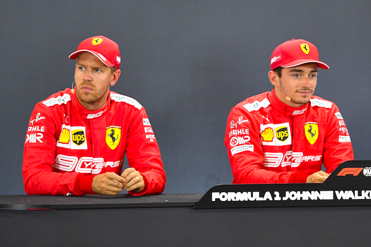 Sebastian Vettel und Charles Leclerc: Die Stimmung war auch schon besser