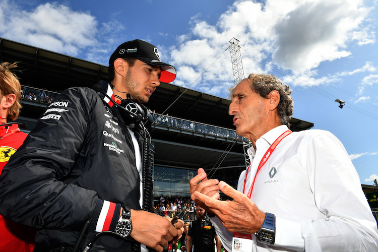 Esteban Ocon mit Alain Prost in Monza
