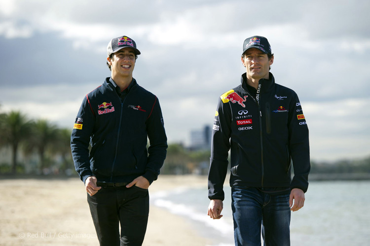 Daniel Ricciardo und Mark Webber