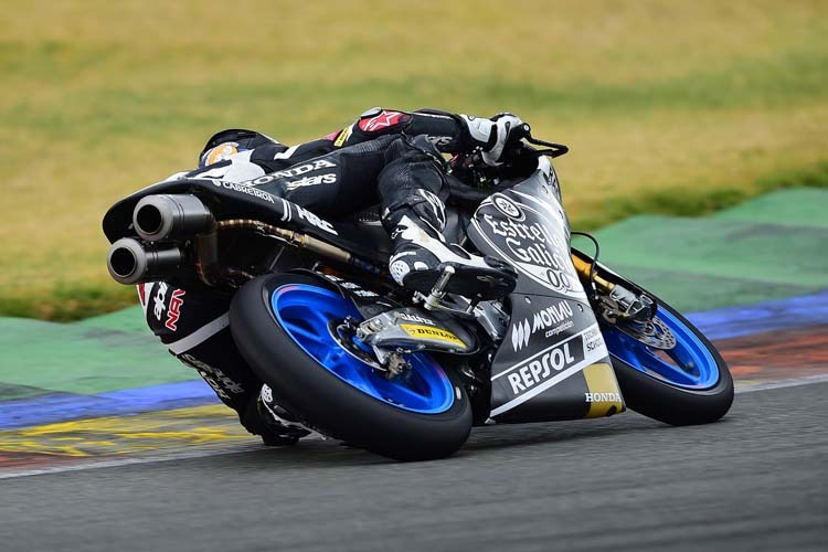 Honda-Pilot Jorge Navarro legte zusammen mit Romano Fenati die schnellste Moto3-Zeit vor