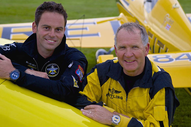 Mikael Brageot und sein Mentor Nigel Lamb (rechts)