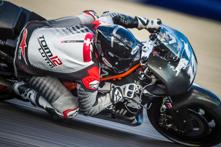 Tom Lüthi 2016 beim MotoGP-Test mit der KTM in Spielberg