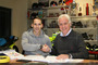Unterschrift: Sind sich einig: Lukas Pesek und Giampero Sacchi