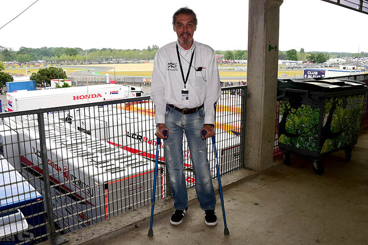 Gianni Rolando beim GP in Le Mans 2019