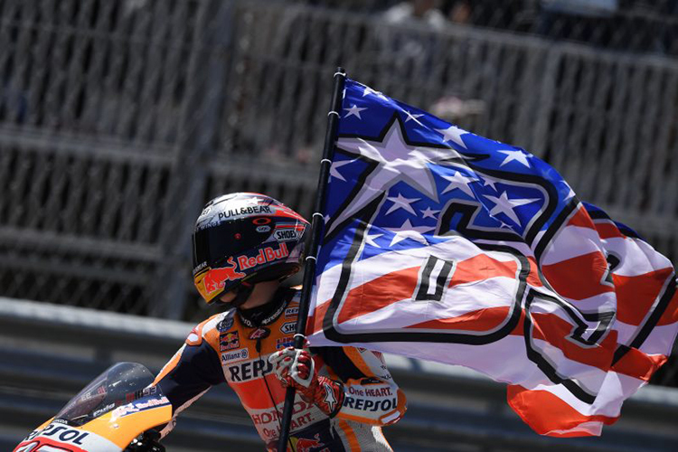 Marc Márquez ehrte in Austin den verstorbenen Nicky Hayden