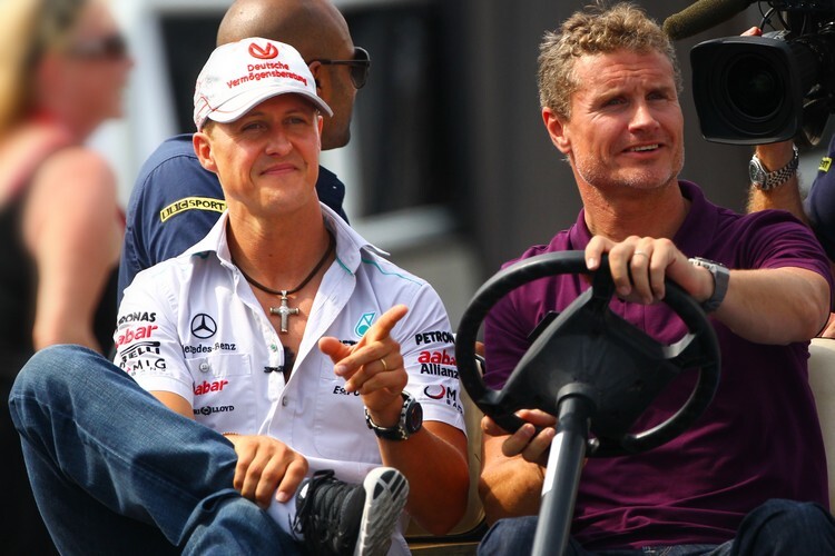 Michael Schumacher und David Coulthard