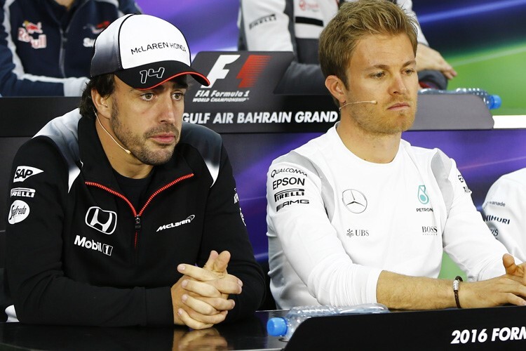 Fernando Alonso und Nico Rosberg