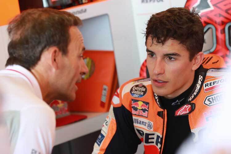 Alberto Puig mit seinem Starfahrer Marc Márquez