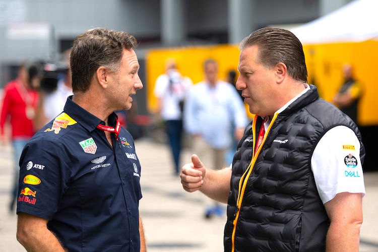 Christian Horner und Zak Brown in Sotschi 2019