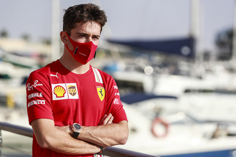 Charles Leclerc in Abu Dhabi