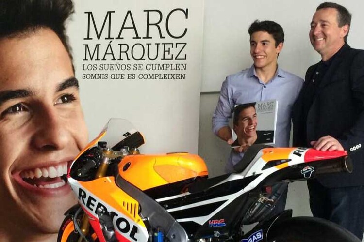 Marc Márquez und Freddie Spencer bei der Buch-Präsentation