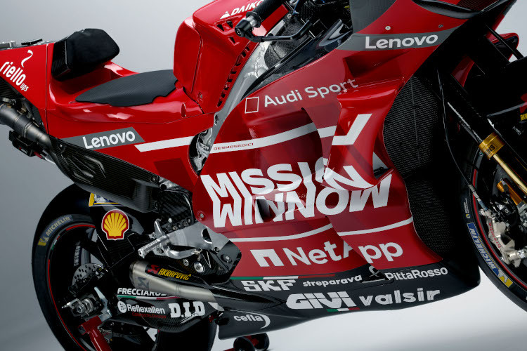 So präsentierte Ducati die GP19 im Januar