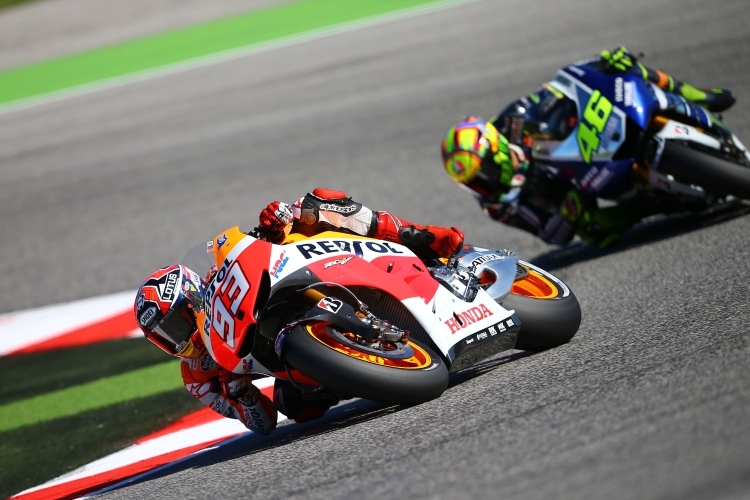 Marquez & Rossi im Duell