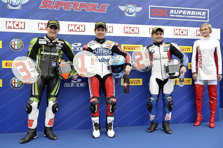 Die schnellsten Drei: Carlos Checa, Leon Haslam und Tom Sykes