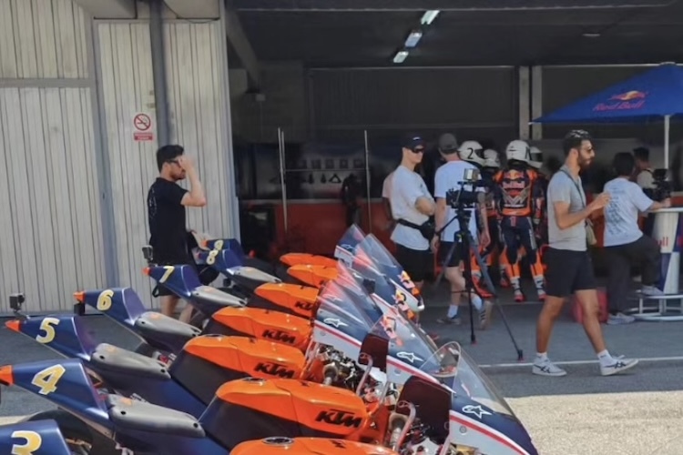 Mit dabei waren auch einige Red Bull Rookies