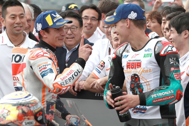 Nach dem Valencia-GP 2019 fand Marc Márquez anerkennende Worte für Fabio Quartararo