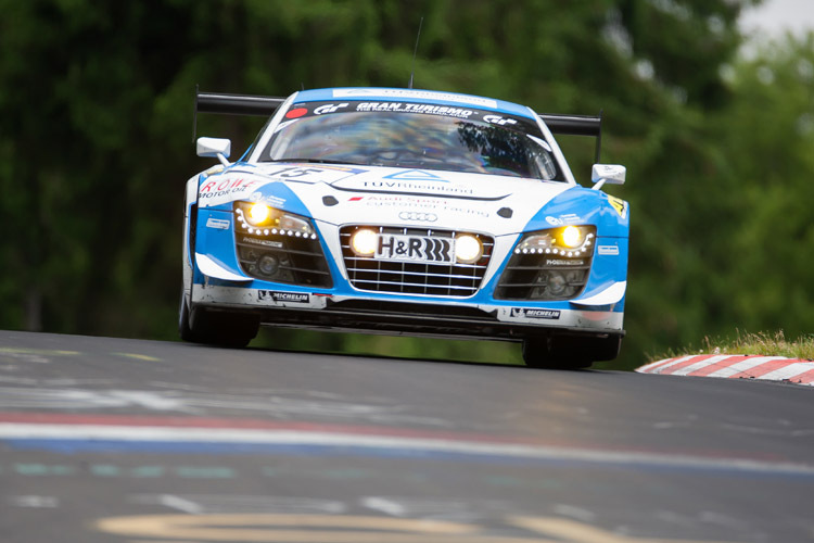 Der Audi R8 LMS ultra von Frank Stippler (D), Ferdinand Stuck (A) und Johannes Stuck (A)