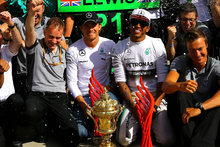 Am Sonntag in Silverstone wurde Lewis Hamilton gefeiert