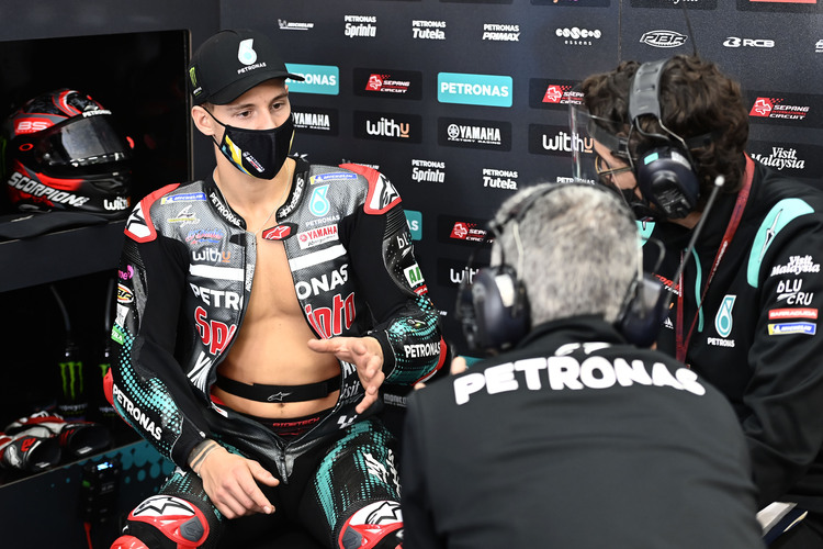 Fabio Quartararo ist in der Box ein Teamplayer