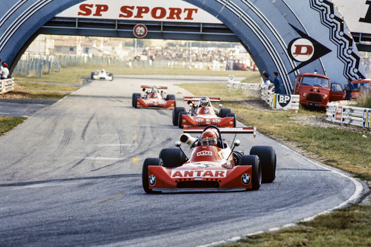 Der französische Formel-2-Fahrer Jacques Coulon 1973 in Albi