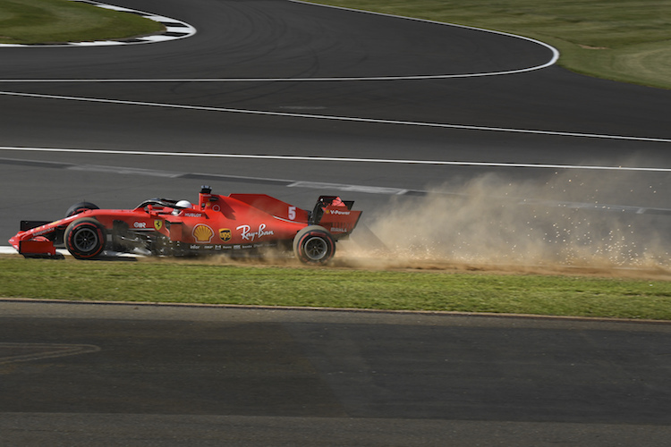 Sebastian Vettel in Silverstone