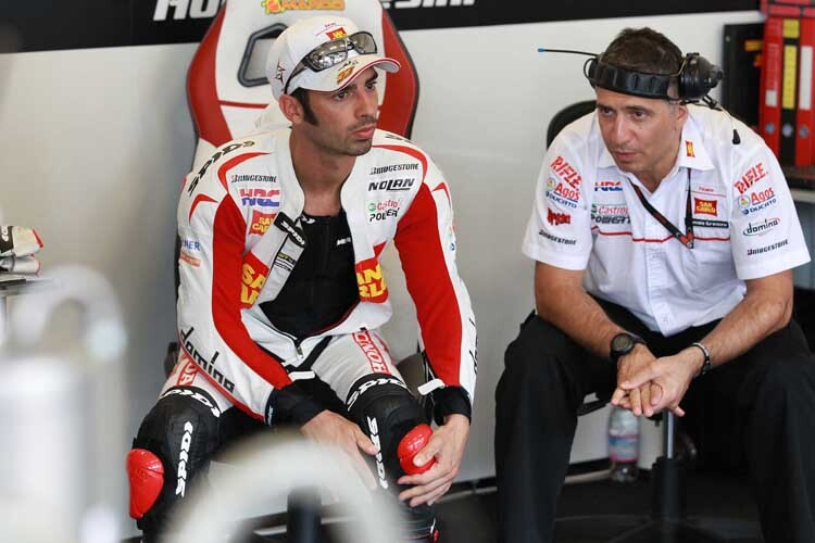 Marco Melandri und Chefmechaniker Jimenez