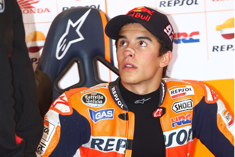 Marc Márquez: Glimpflich verlaufener Sturz in Silverstone