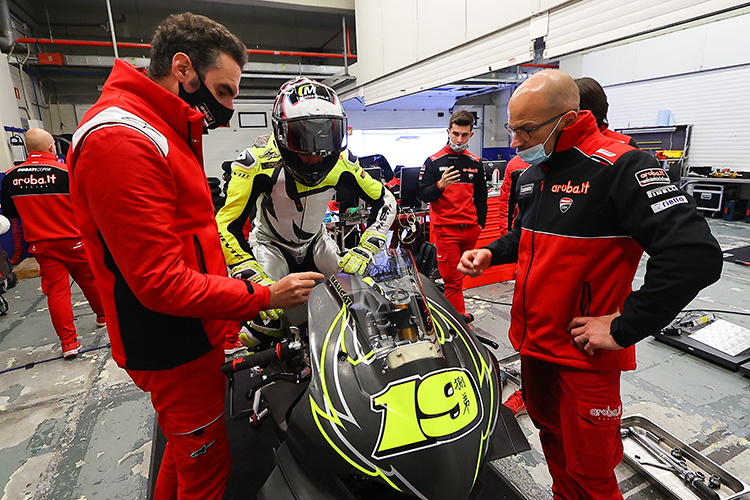 Alvaro Bautista während des Tests Ende November