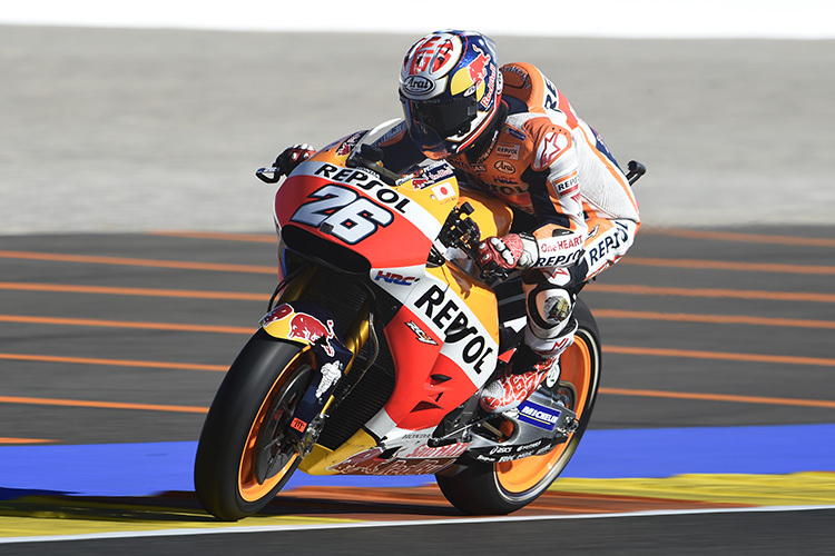 Dani Pedrosa am Freitag in Valencia