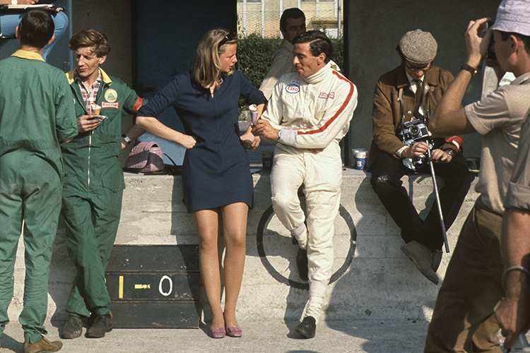Ganz entspannt in Monza 1967, vor seinem vielleicht besten Rennen