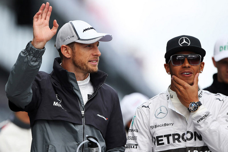 Jenson Button und Lewis Hamilton 2014