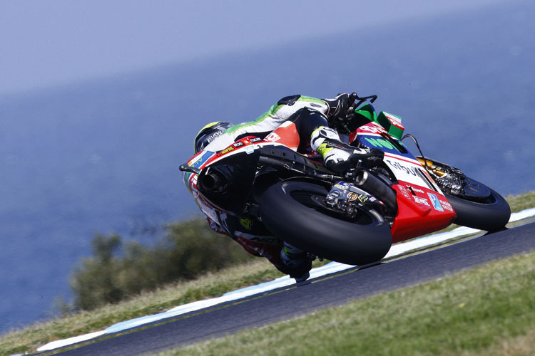 Aleix Espargaró auf der Aprilia in Phillip Island