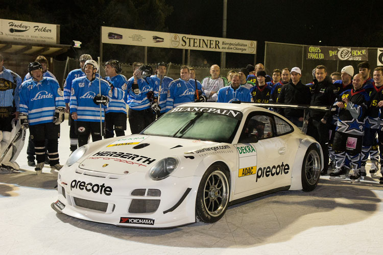 Porsche on ice: Herberth Motorsport und Eishockey