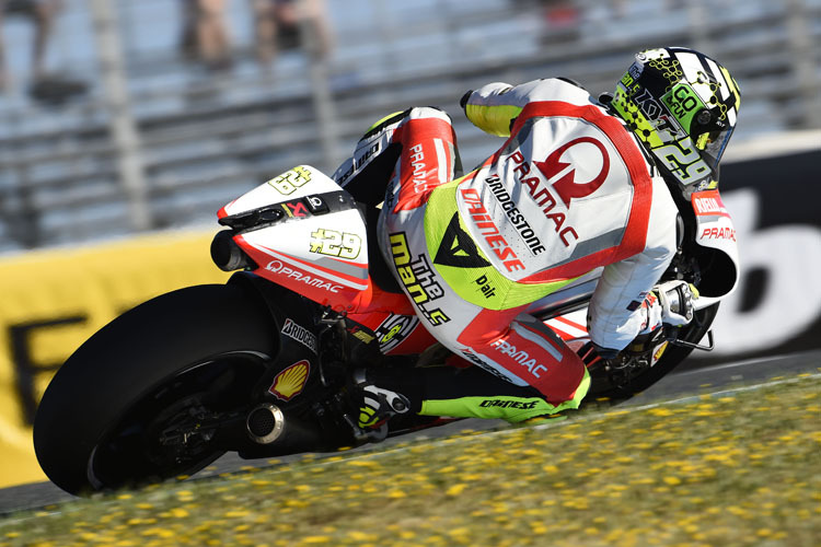 Pramac-Ducati-Pilot Andrea Iannone drehte am Freitag in Le Mans die zweitschnellste Runde