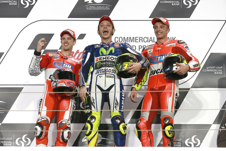 Katar: Andrea Dovizioso, Valentino Rossi und Andrea Iannone