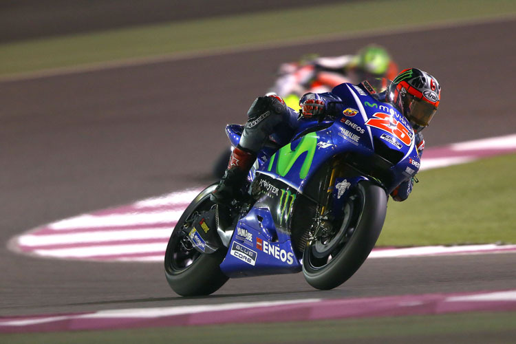 Maverick Viñales in Katar: Platz 2 am ersten Abend