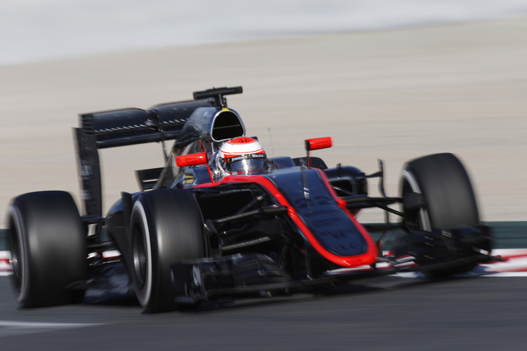 Endlich kommt Jenson Button im McLaren-Honda zum Fahren
