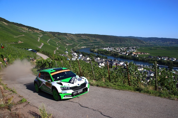 Kalle Rovanperä im offiziellen Skoda Fabia R5 in Deutschland