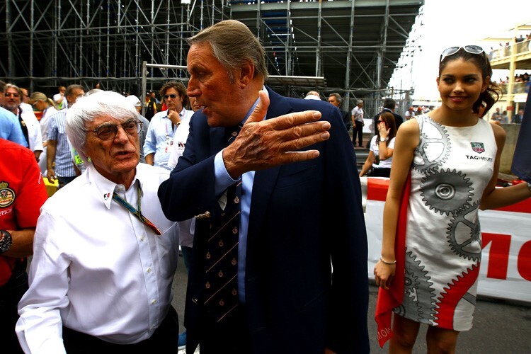 Michel Boeri mit Bernie Ecclestone (links)