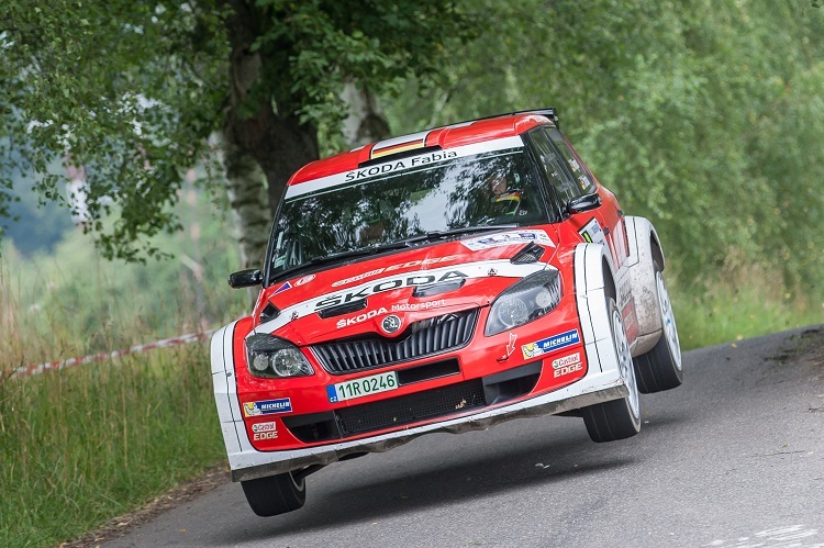 Sepp Wiegand im Retro-Skoda