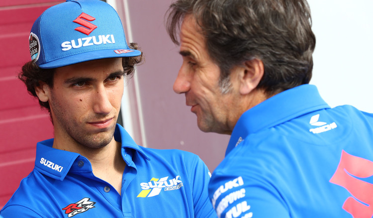 Ein direkter Austausch findet zwischen Davide Brivio und Alex Rins momentan nicht statt