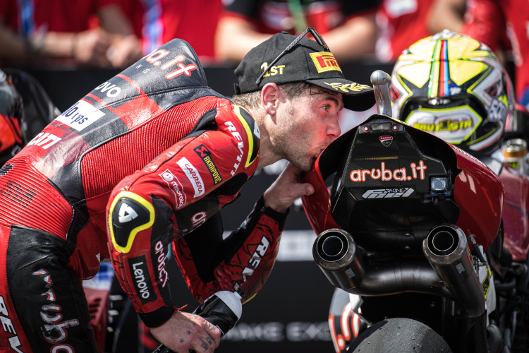 Alvaro Bautista mit seiner Ducati Panigale