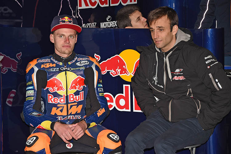 Brad Binder mit Ajo-Kollege Johann Zarco