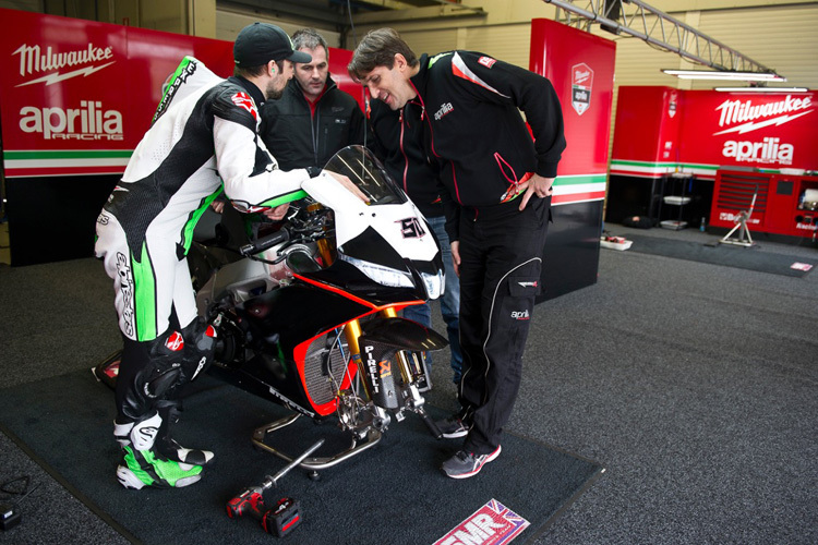 Eugene Laverty mit seinem Aprilia-Superbike