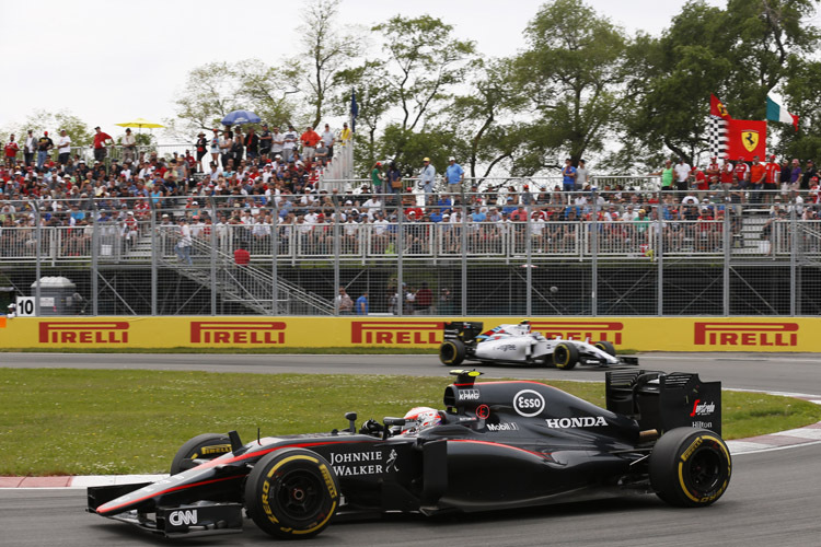 Jenson Button musste das Rennen in Kanada schliesslich vorzeitig an der Box beenden