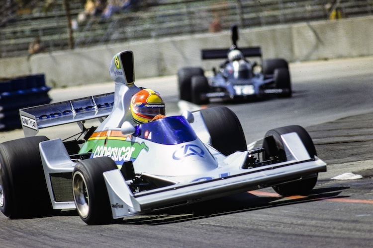 Ingo Hoffmann mit seinem Copersucar 1976 beim Grand Prix USA-West in Long Beach/Kalifornien
