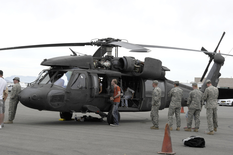 Die US-Armee kam mit dem Hubschrauber