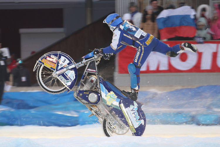 Action gab es im Eisspeedway schon immer genug