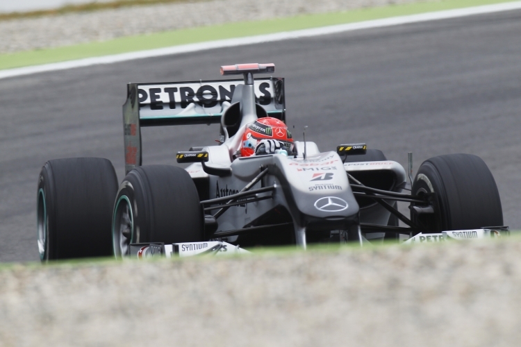 Schumi in der Wüste von Hockenheim