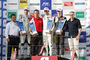 Die Podeststürmer George Russell, Lance Stroll und Callum Illot